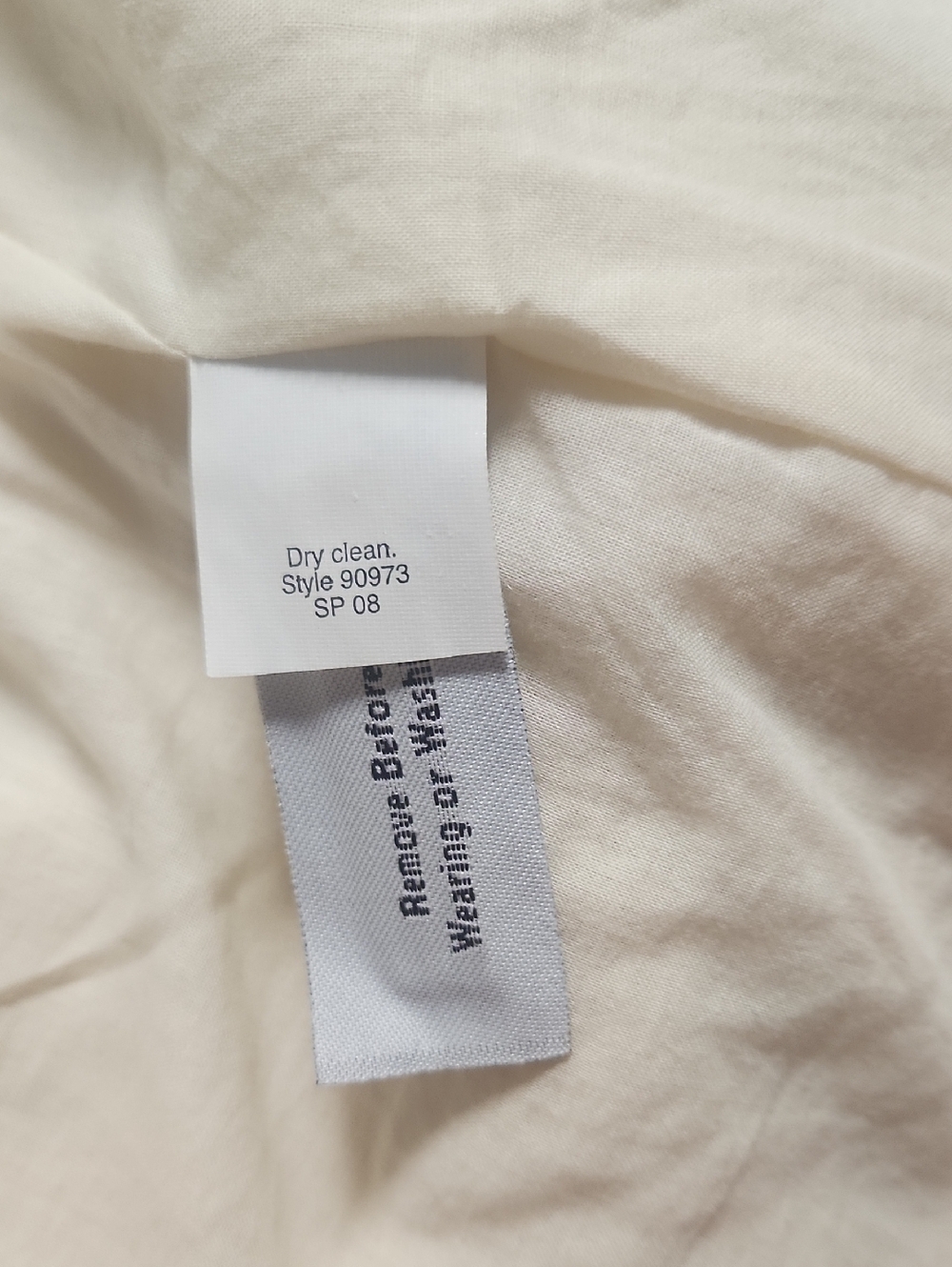 J. Crew Cream Textured Button Jacket, Size 2 - Picture 10 of 11